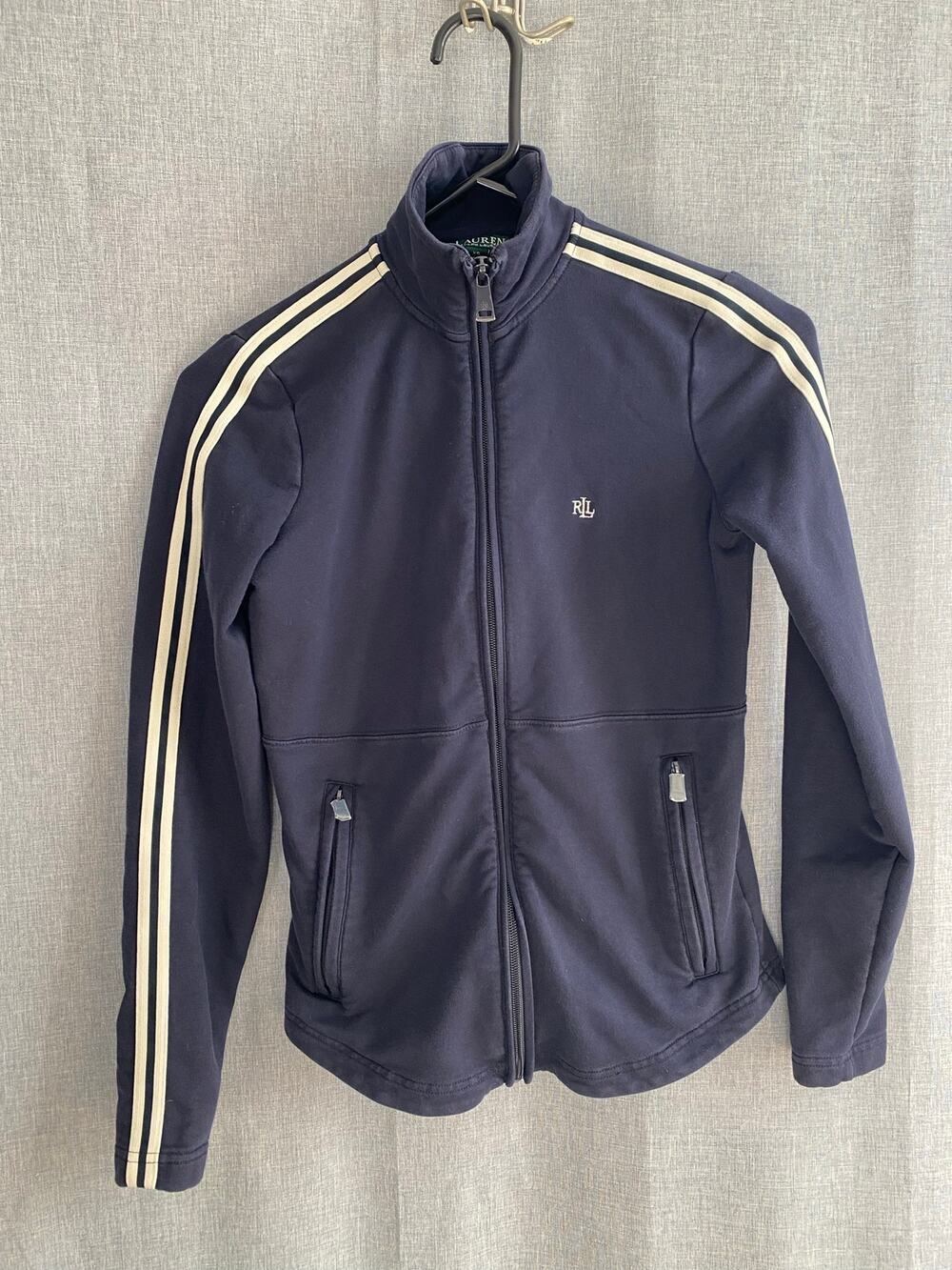 Lauren Ralph Lauren Women's Extra Small Navy Blue Full Zip Track Jacket